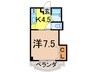 奥羽本線・山形線/新庄駅 徒歩12分 3階 築31年 1Kの間取り