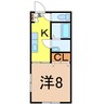 奥羽本線・山形線/新庄駅 徒歩17分 2階 築30年 1Kの間取り
