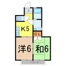 奥羽本線・山形線/新庄駅 徒歩31分 2階 築23年 2Kの間取り