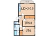 奥羽本線・山形線/新庄駅 徒歩32分 1階 築18年 2LDKの間取り