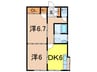 奥羽本線・山形線/新庄駅 徒歩14分 2階 築33年 2DKの間取り