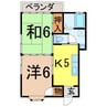 奥羽本線・山形線/新庄駅 徒歩15分 1階 築35年 2Kの間取り