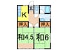 奥羽本線・山形線/新庄駅 徒歩10分 1階 築25年 2Kの間取り