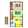 奥羽本線・山形線/新庄駅 徒歩10分 2階 築38年 2DKの間取り