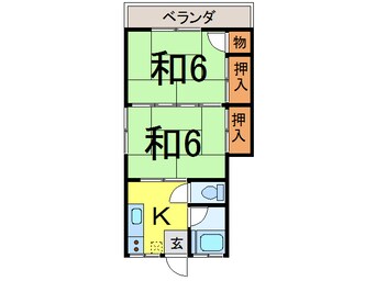 間取図 奥羽本線・山形線/新庄駅 徒歩10分 1階 築37年
