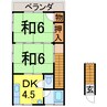 奥羽本線・山形線/新庄駅 徒歩10分 2-2階 築37年 2DKの間取り