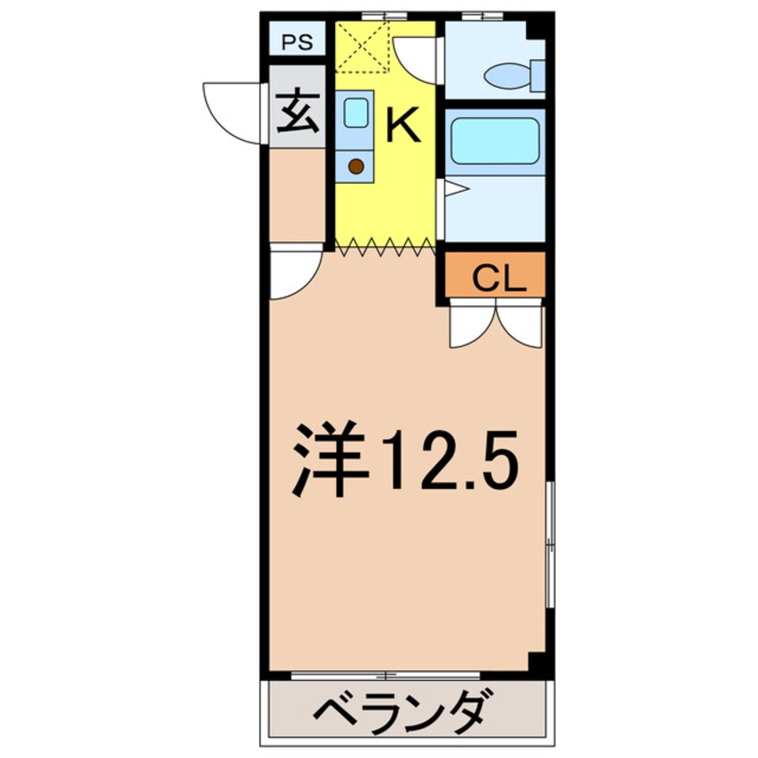 間取図 奥羽本線・山形線/新庄駅 徒歩3分 3階 築30年