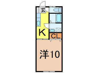 間取図 奥羽本線・山形線/新庄駅 徒歩13分 2階 築23年