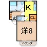 奥羽本線・山形線/新庄駅 徒歩2分 3階 築19年 1Kの間取り