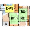 奥羽本線・山形線/新庄駅 徒歩24分 1階 築59年 3DKの間取り