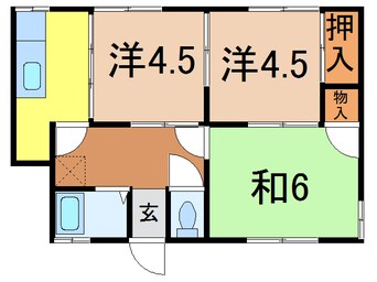 間取図 奥羽本線・山形線/新庄駅 徒歩10分 1階 築50年