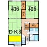 奥羽本線・山形線/新庄駅 徒歩23分 3階 築36年 2DKの間取り