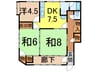 奥羽本線・山形線/新庄駅 徒歩29分 1階 築56年 3DKの間取り