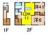 奥羽本線・山形線/新庄駅 徒歩31分 2階 築8年 2LDKの間取り