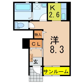 間取図 奥羽本線・山形線/新庄駅 徒歩21分 1階 築4年