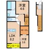 奥羽本線・山形線/新庄駅 徒歩40分 2階 1年未満 2LDKの間取り