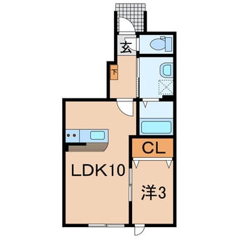 間取図 奥羽本線・山形線/新庄駅 徒歩27分 1階 1年未満