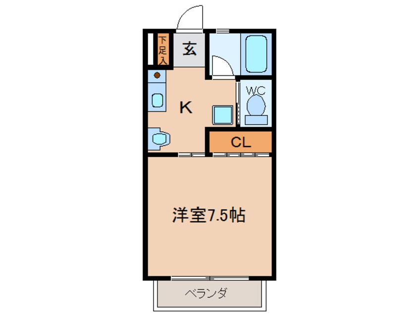 間取図 ローズマリーＡ・Ｂ