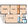 DUCKSTOWN 3LDKの間取り