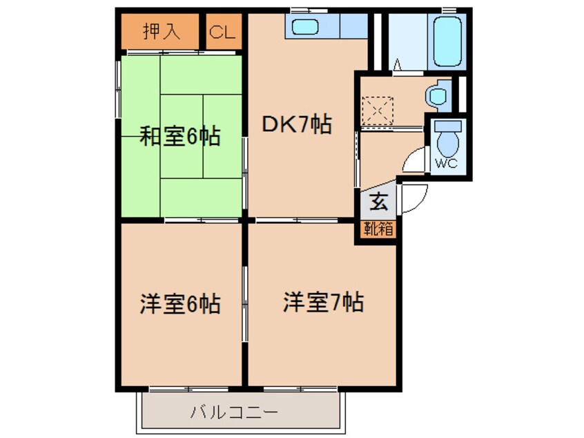 間取図 レーベンハイムB