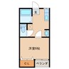 コーポ甲子園 1Kの間取り