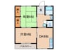 ポラール 2DKの間取り