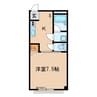 Ｋハイツ 1Kの間取り