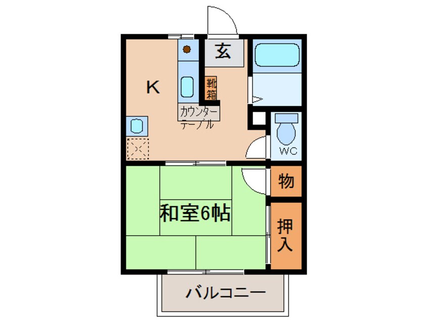 間取図 ＣＯＳＭＯⅤ