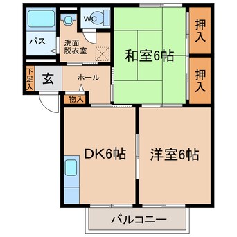 間取図 コーポ高瀬川Ａ・Ｂ