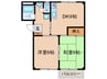 ソシアル８ 2DKの間取り