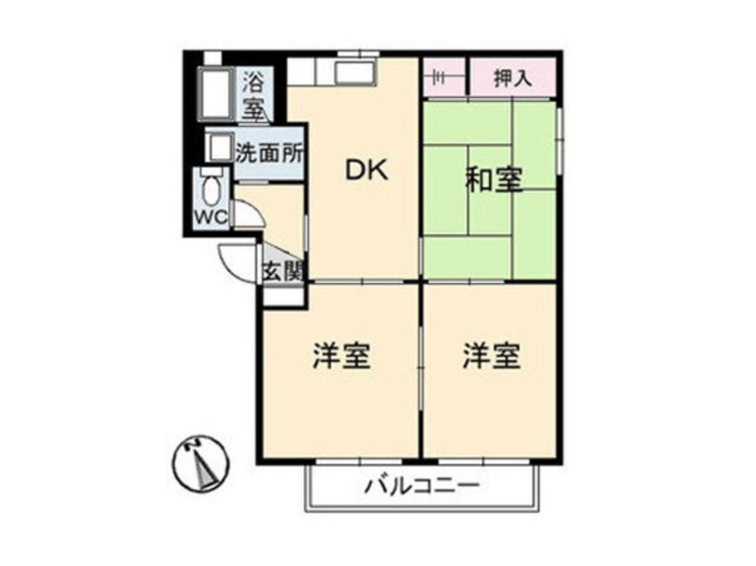 間取図 バリュージュ佐野 C･D棟