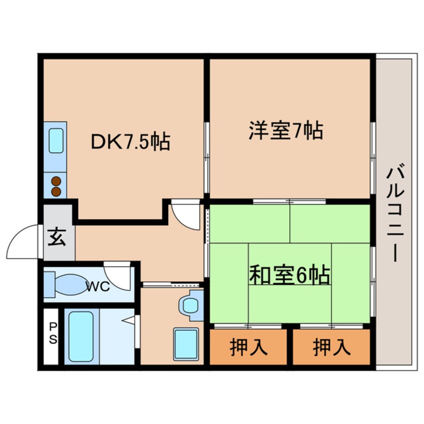 間取図 ホワイトブランチビル