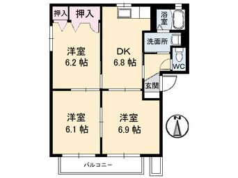 間取図 SQUARE35 C棟