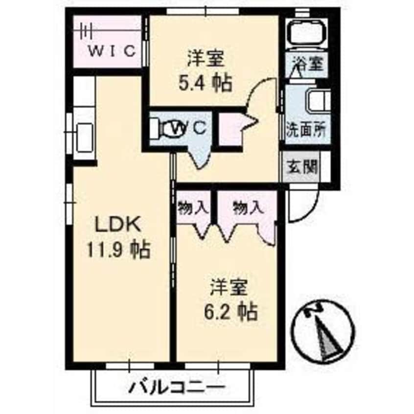間取図 ダンデライオン E棟