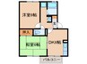 クレールコートA 2DKの間取り