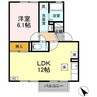 クレールコートA 1LDKの間取り