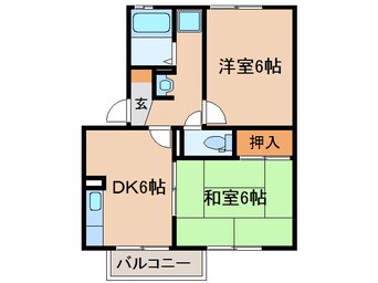 間取図 クレールコートA