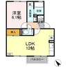 クレールコートA 1LDKの間取り