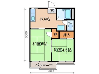 間取図 コーポアイリス