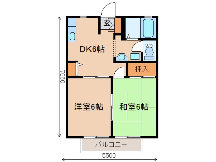 間取図 ハイツGODO