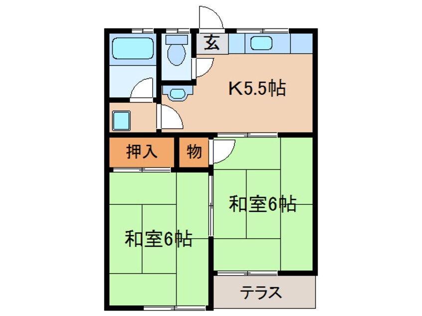 間取図 コーポパステル