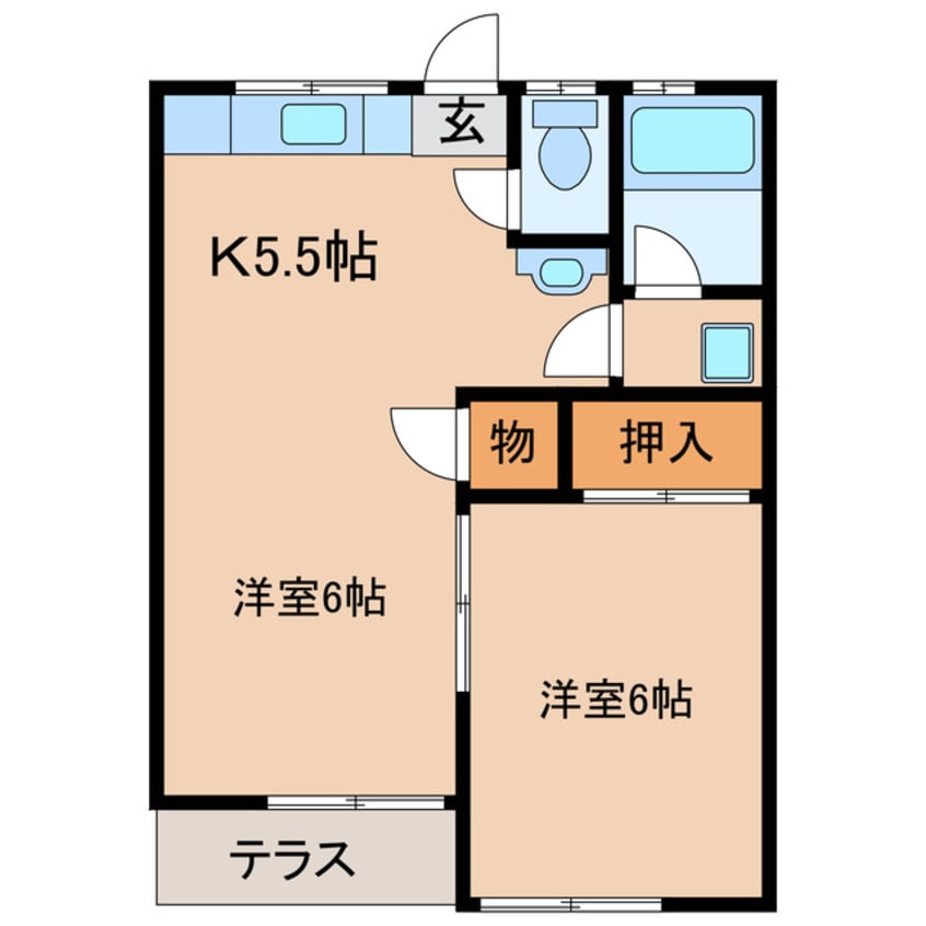 間取図 コーポパステル