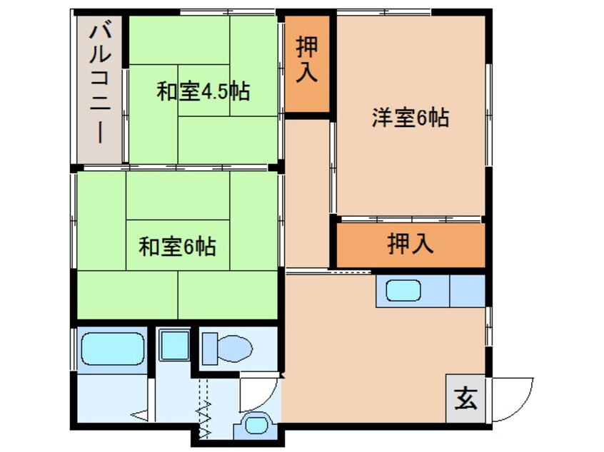 間取図 美人ハウスⅠ