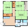 美人ハウスⅠ 3DKの間取り