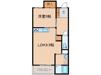 間取図 ウィスターコート斐川B