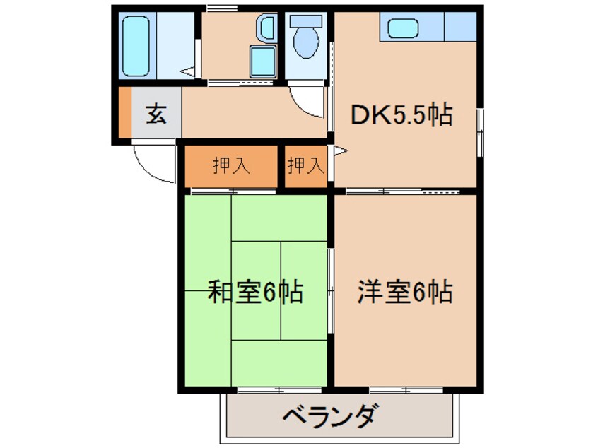 間取図 レーベンハイムA