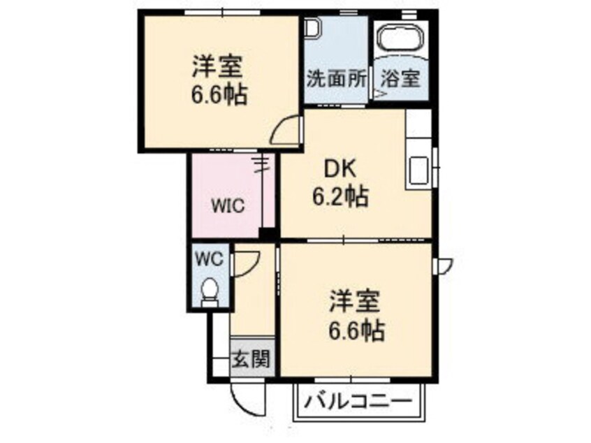 間取図 メルシーB棟