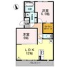 サンガーデニア 2LDKの間取り