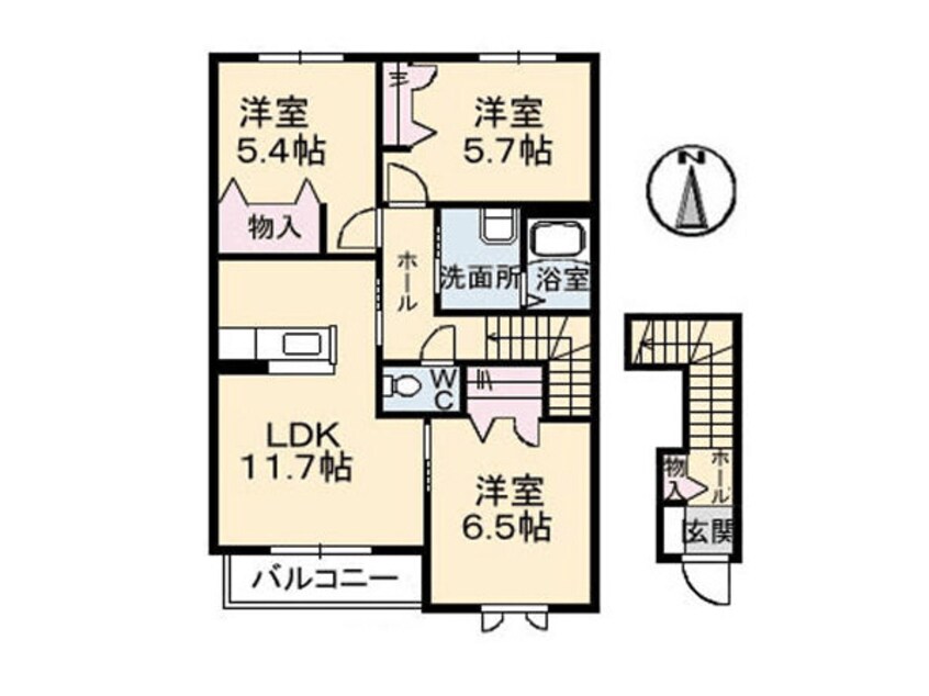 間取図 ブランドールＴＳ