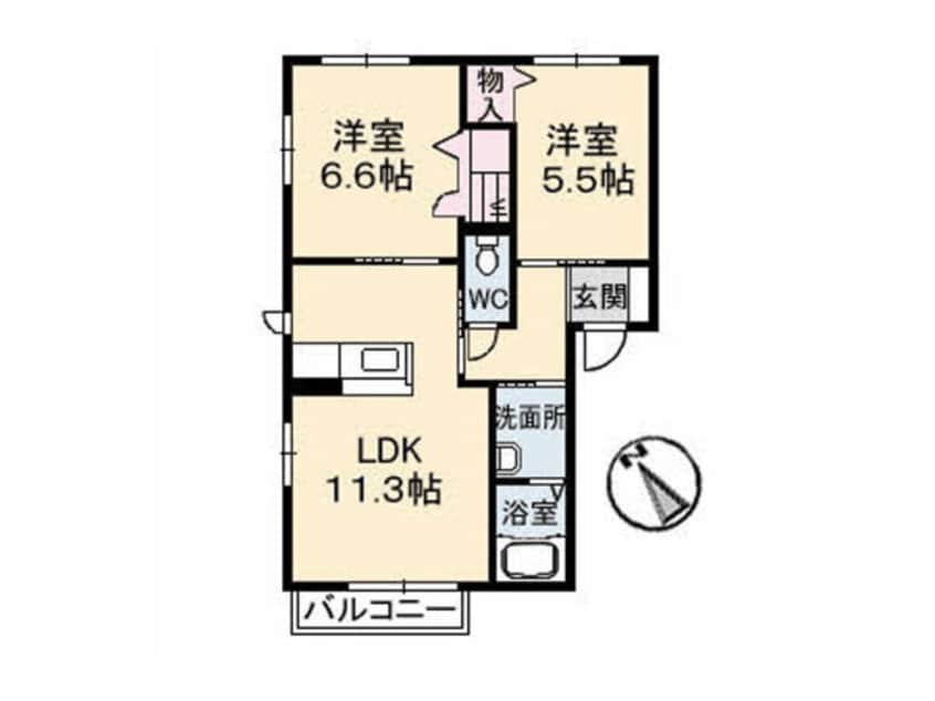 間取図 マイネル中野B棟